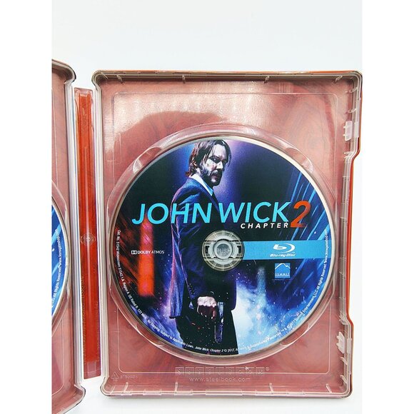 John Wick Steelbook Chapter 2 Blu-ray DVD Digital HD Combo Lionsgate Movie - Picture 9 of 15